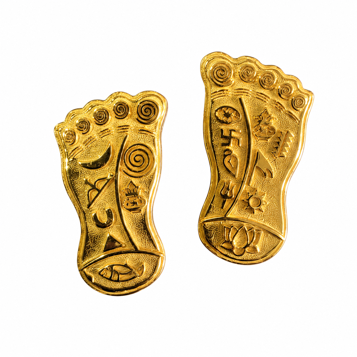 Gold Plated Lakshmi Charan