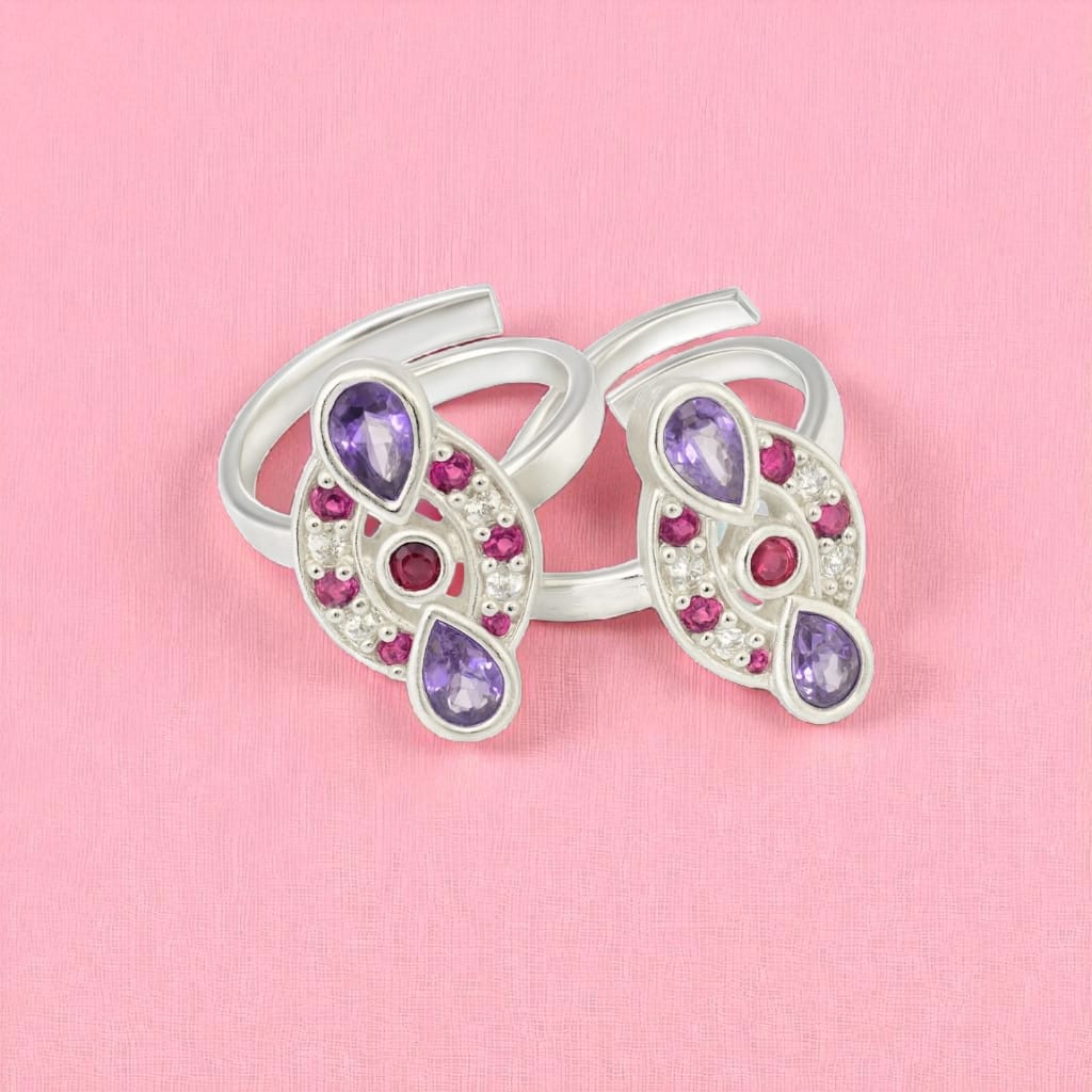 Paisley Design Toe Ring