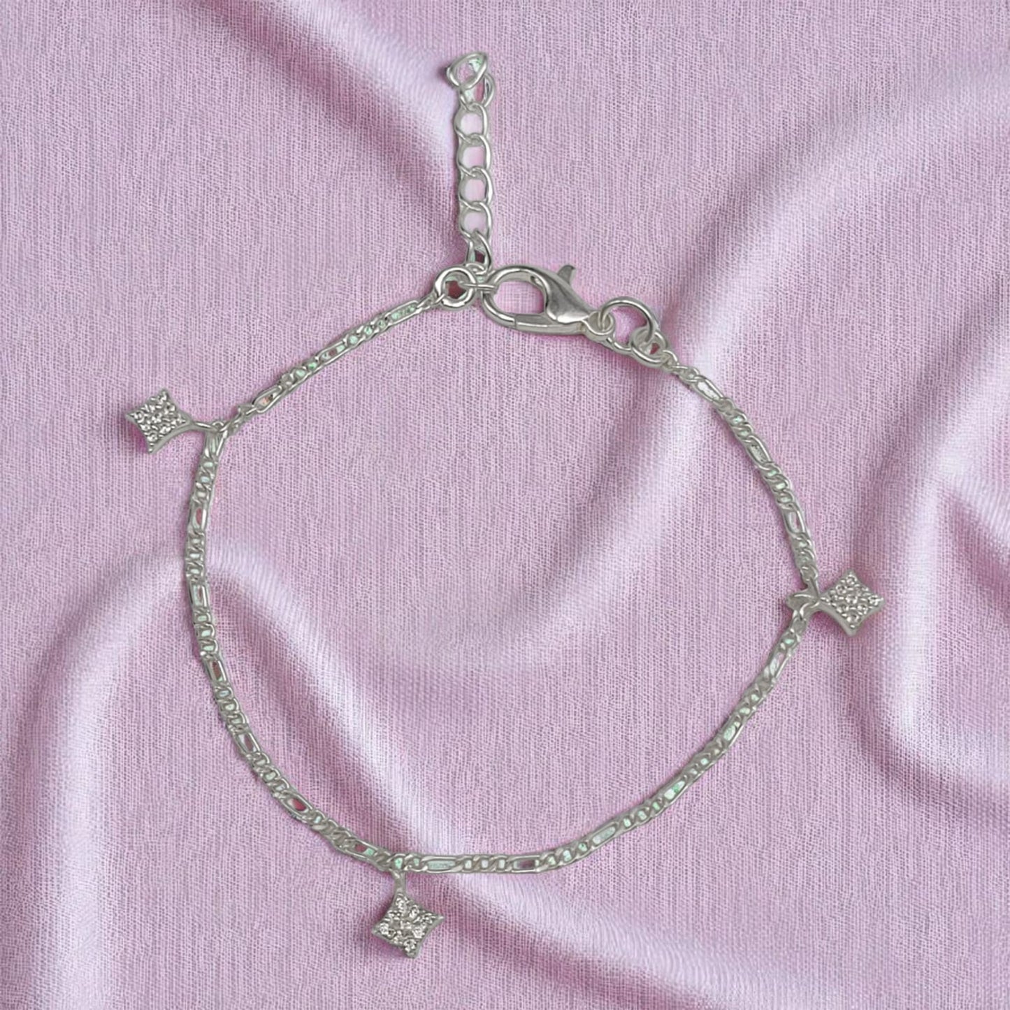Silver Bracelet with Star Charm