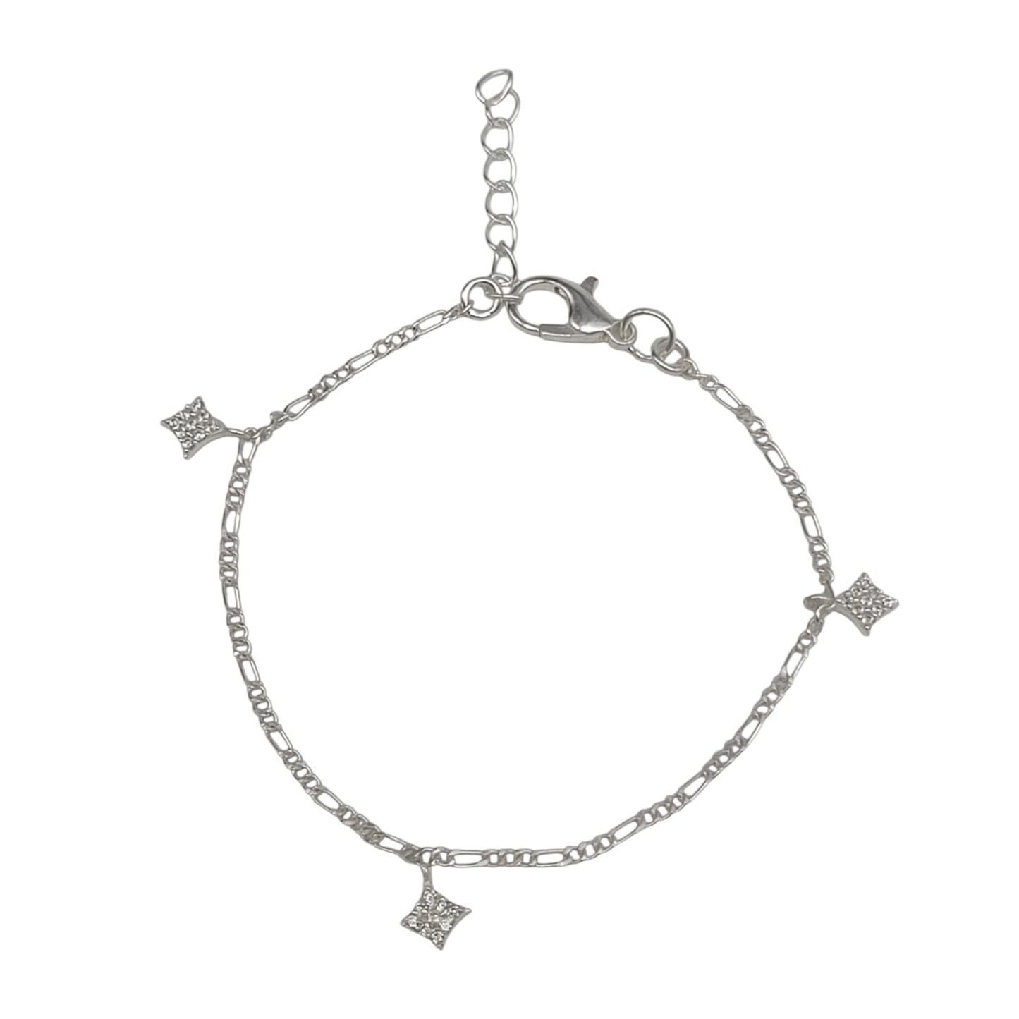 Silver Bracelet with Star Charm