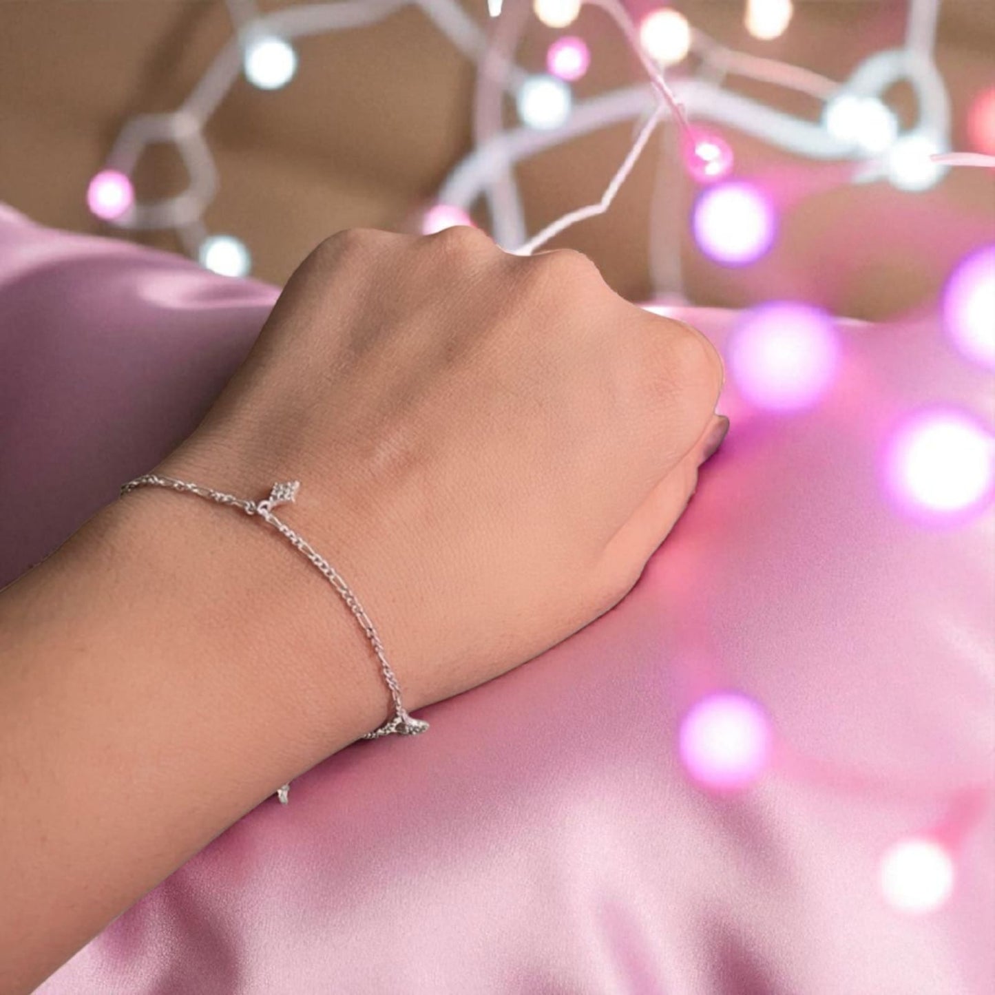 Silver Bracelet with Star Charm