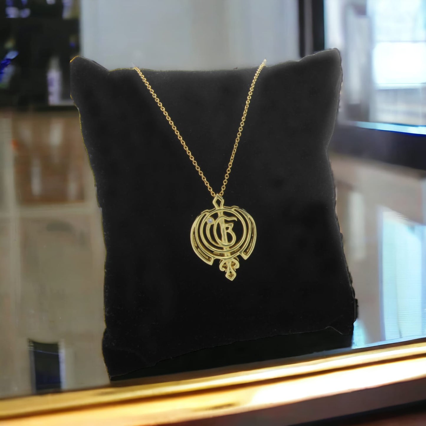 Khanda Pendant with Chain