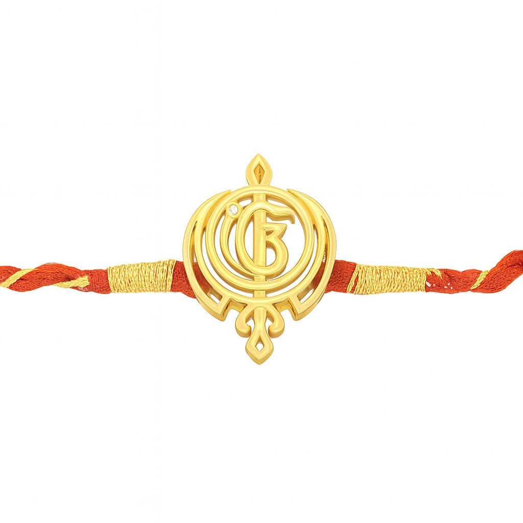 Khanda Silver Rakhi for Brother Convertible Pendant