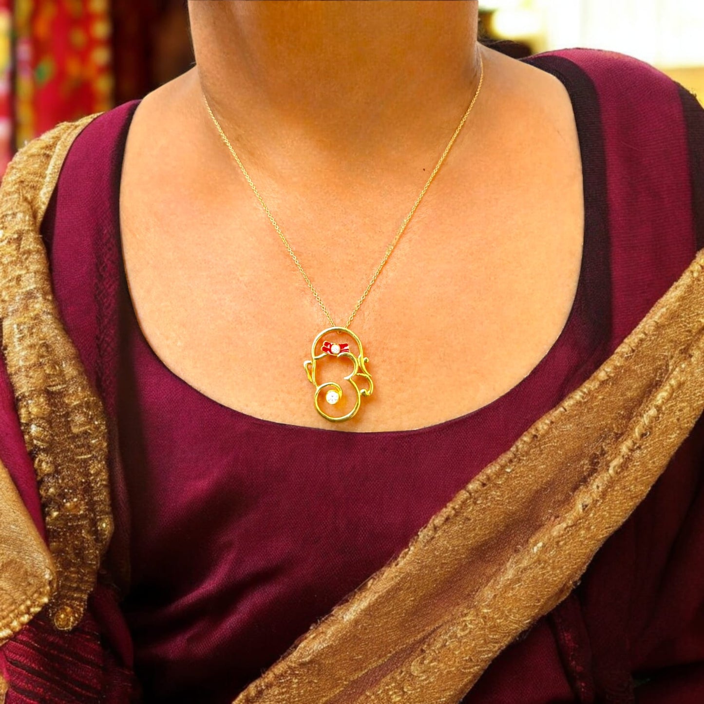 Om Sai Pendant with Chain
