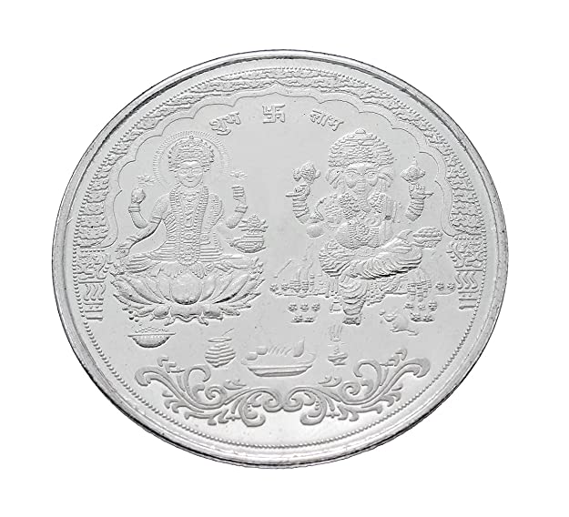 10g (XL) Laxmi Ganesha Silver Coin