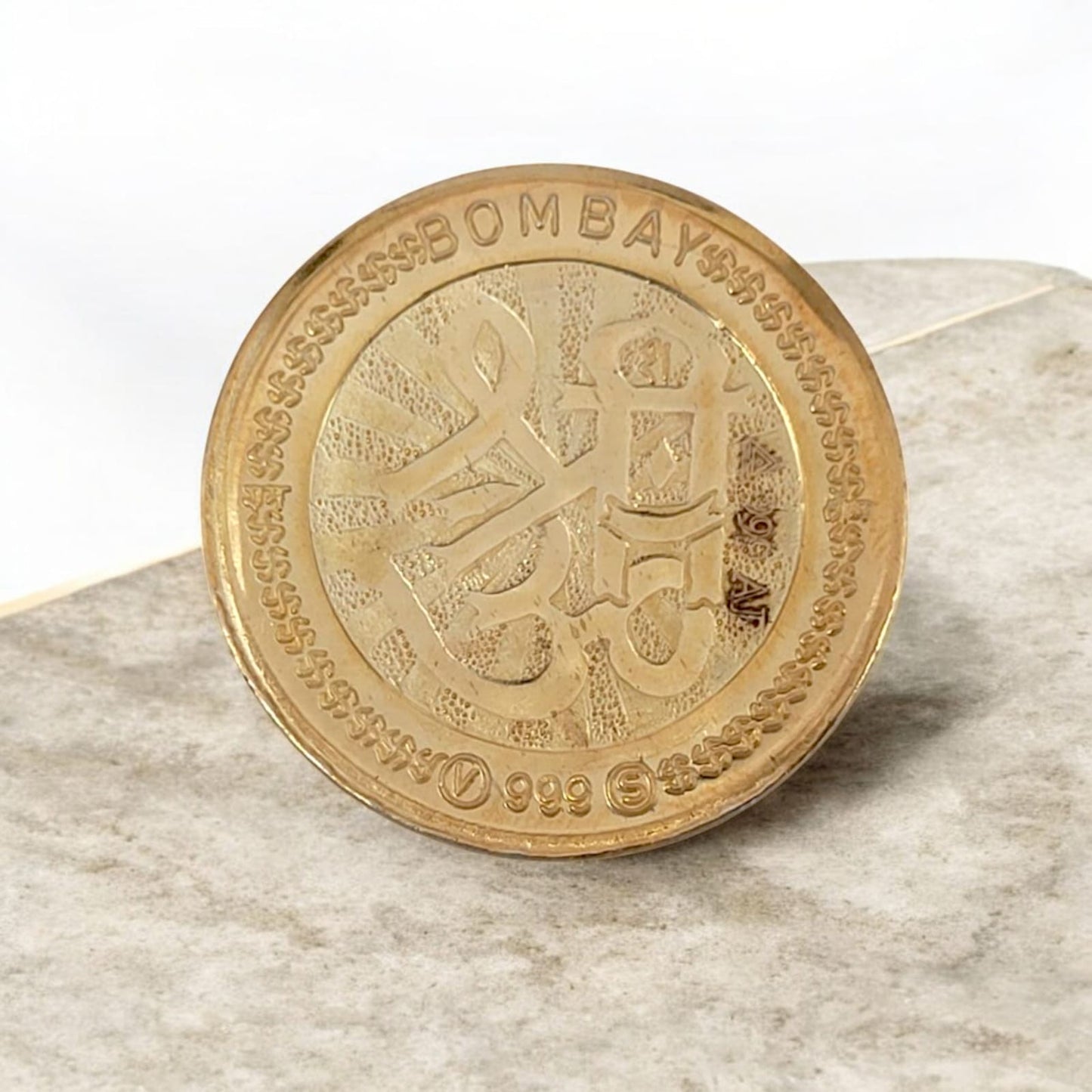 Laxmi Ganesha Gold Plated Coin