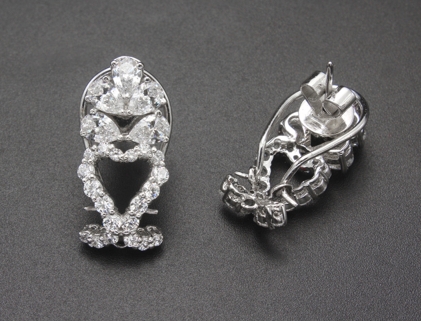 925 Sterling Silver Crown Shape Earring For Girls And Women