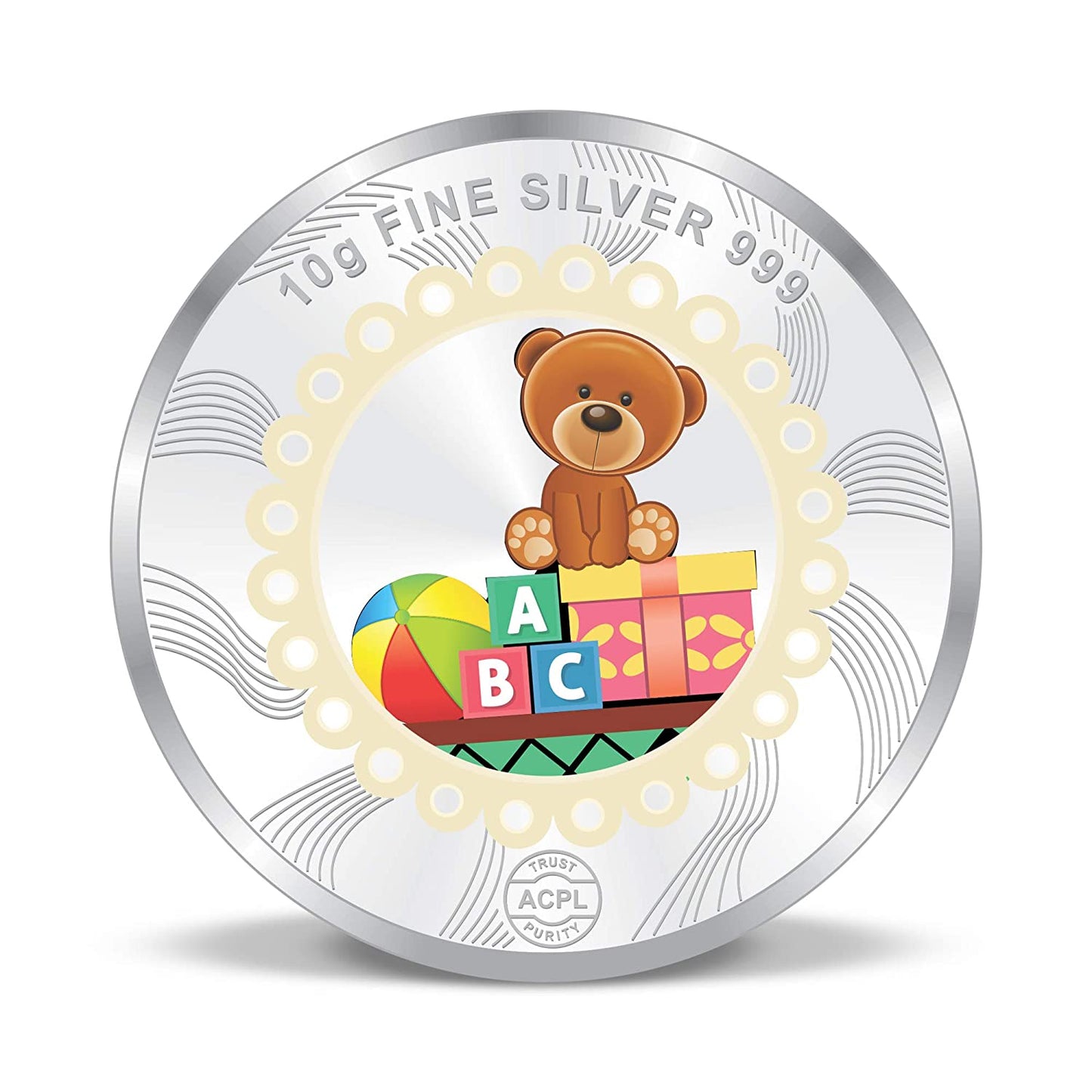 999 Silver Printed Silver Coin For New Born Baby For Baby Shower And Baby Ceremony