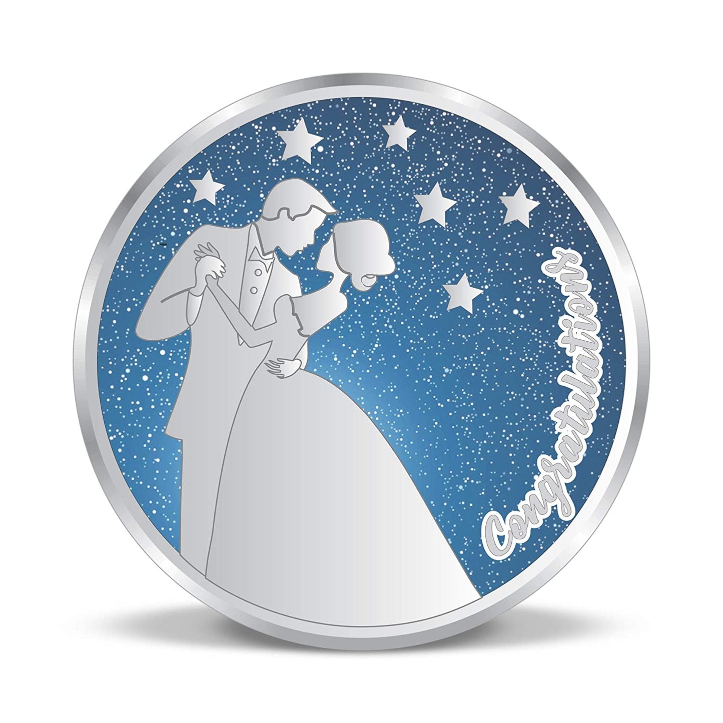 999 Silver Newly Married Couple Silver Coin For Engagement And Marriage