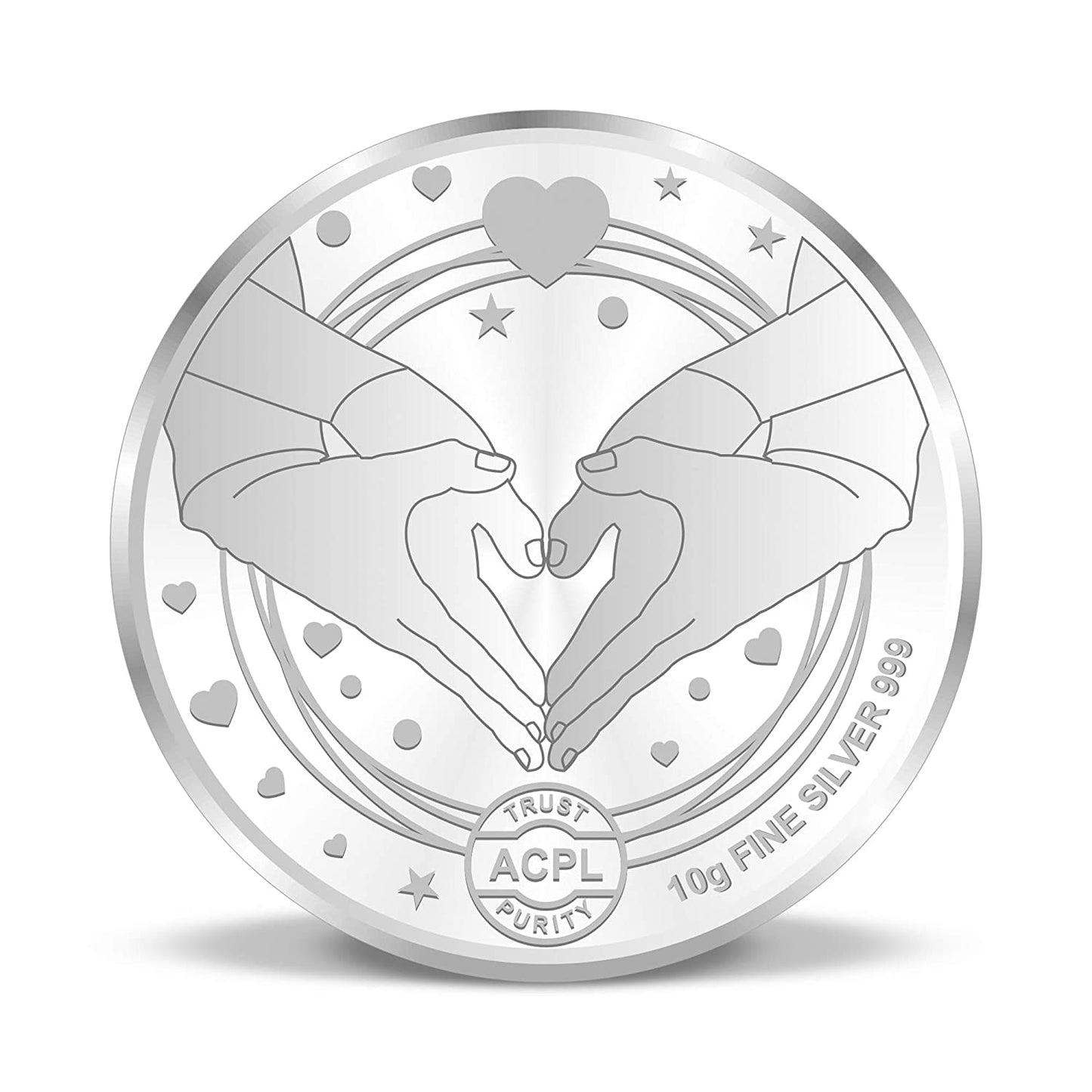 999 Silver Newly Married Couple Silver Coin For Engagement And Marriage