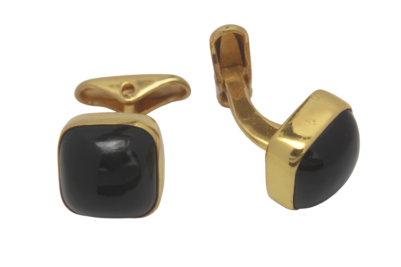 Black Stone Cufflinks