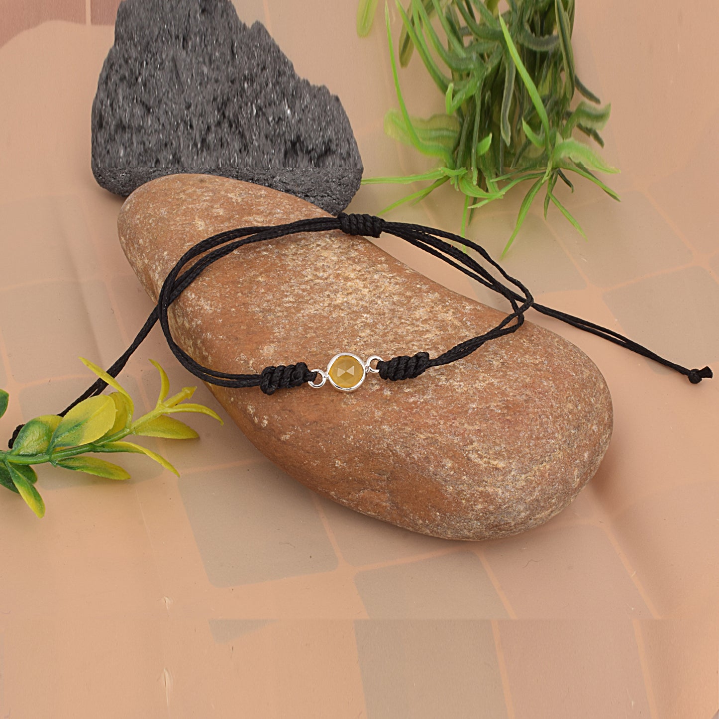 925 Sterling Citrine Birth Stone Bracelet