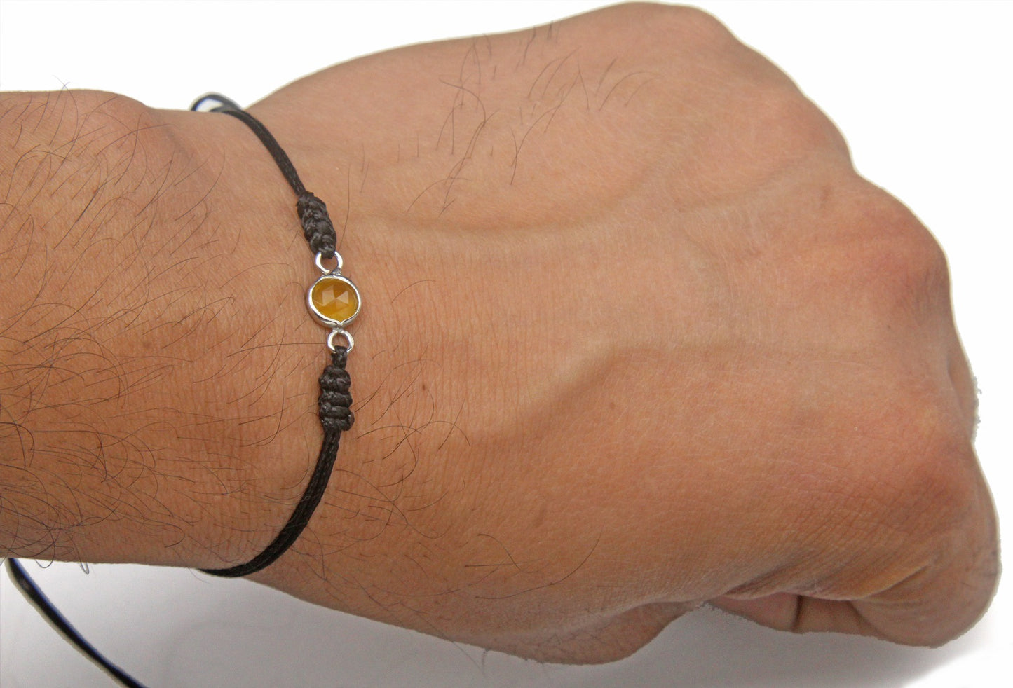 925 Sterling Citrine Birth Stone Bracelet