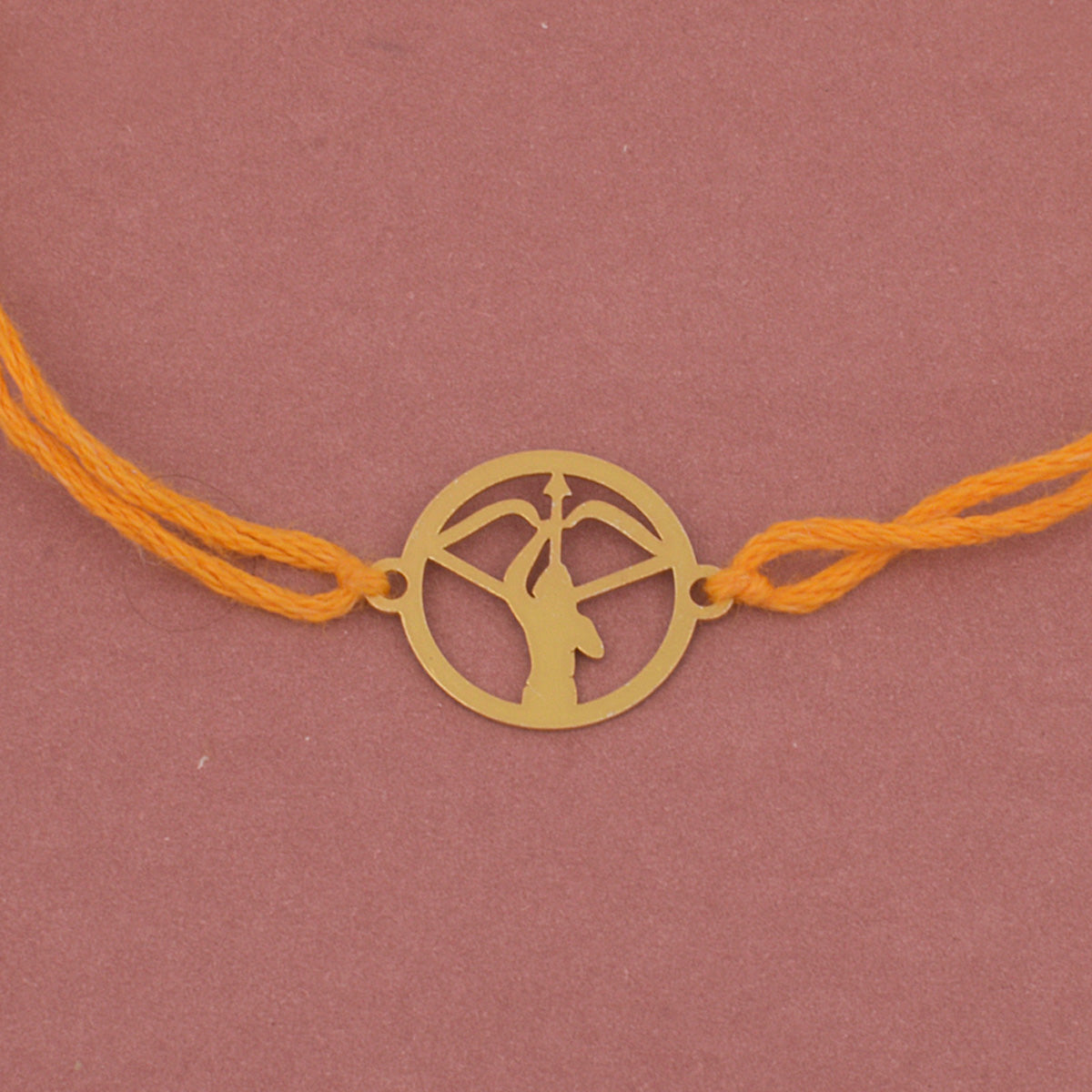 925 Sterling Silver 24kt Gold Plated Shree Ram Ji Rakhi for Brother