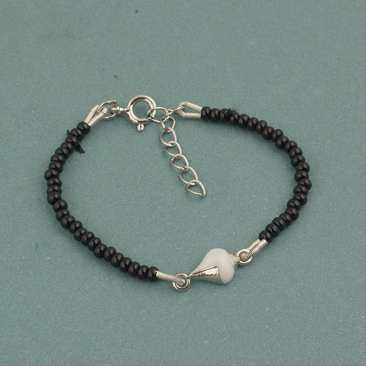 925 Sterling Silver Shank Nazariya For Kids