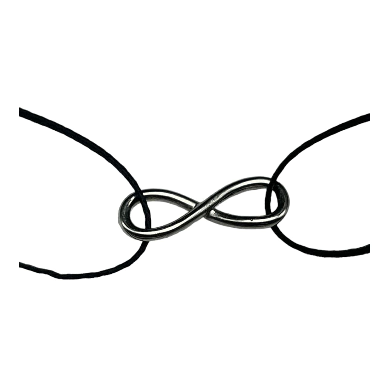 Infinity Sign In Black Thread Anklet