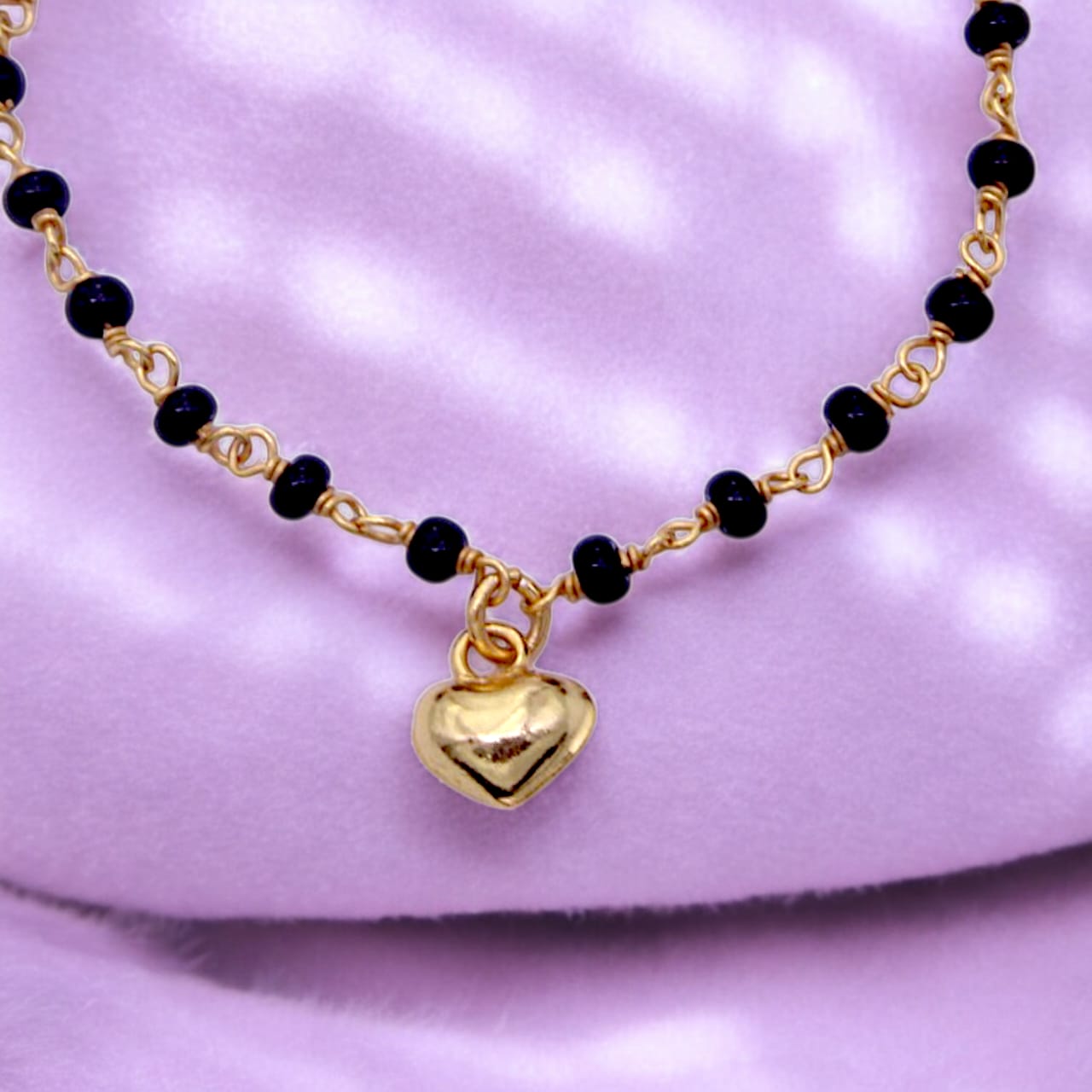 Silver Gold Plated Heart Bracelet