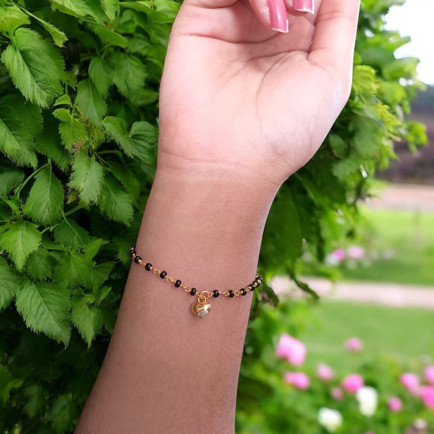 Silver Gold Plated Heart Bracelet
