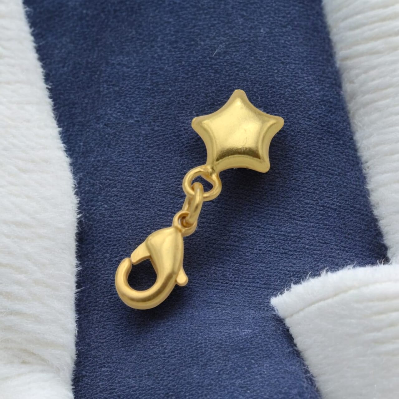 Silver Gold Plated Star Charm Without Chain