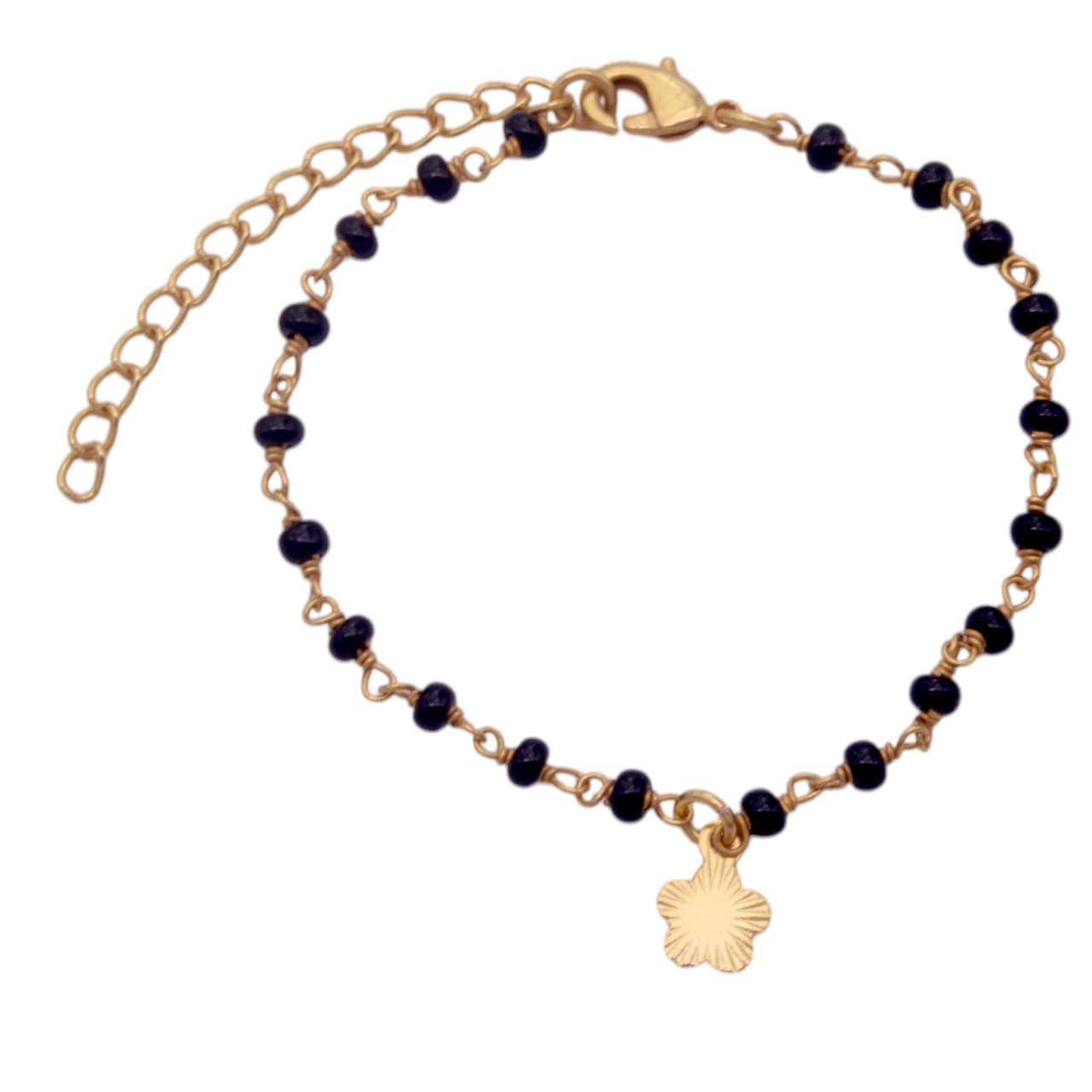 Silver Gold Plated Flower Bracelet