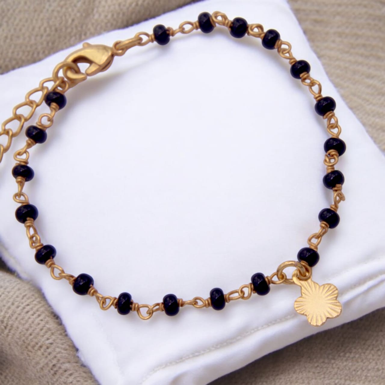 Silver Gold Plated Flower Bracelet