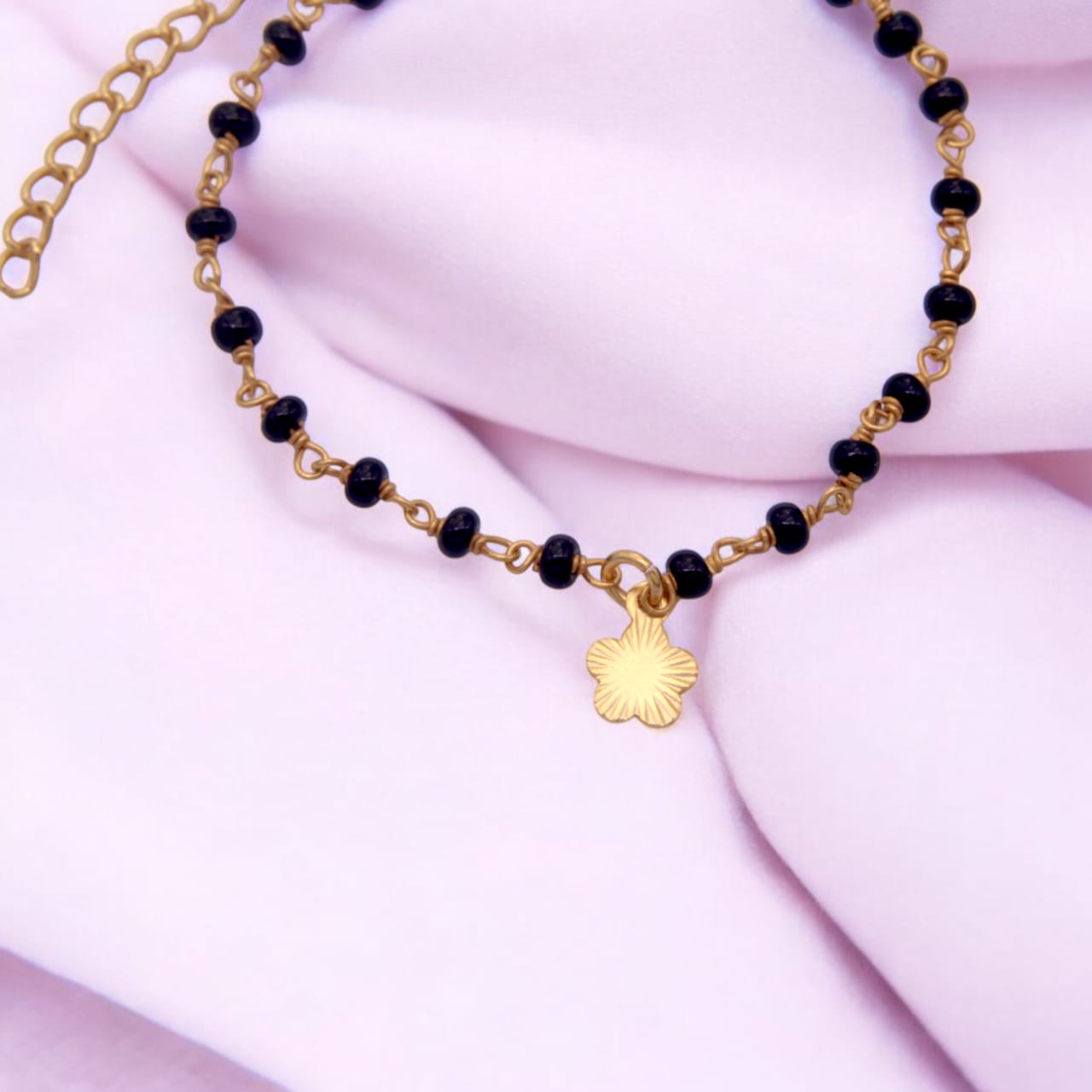Silver Gold Plated Flower Bracelet
