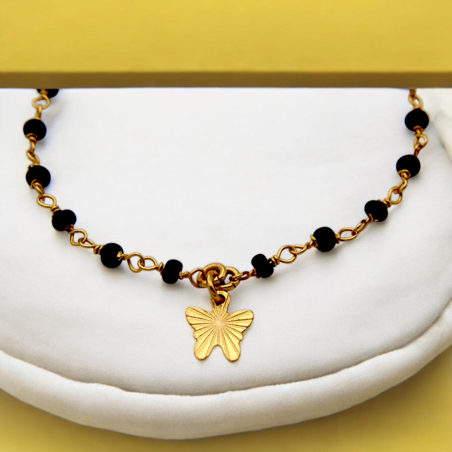 Silver Gold Plated Butterfly Bracelet