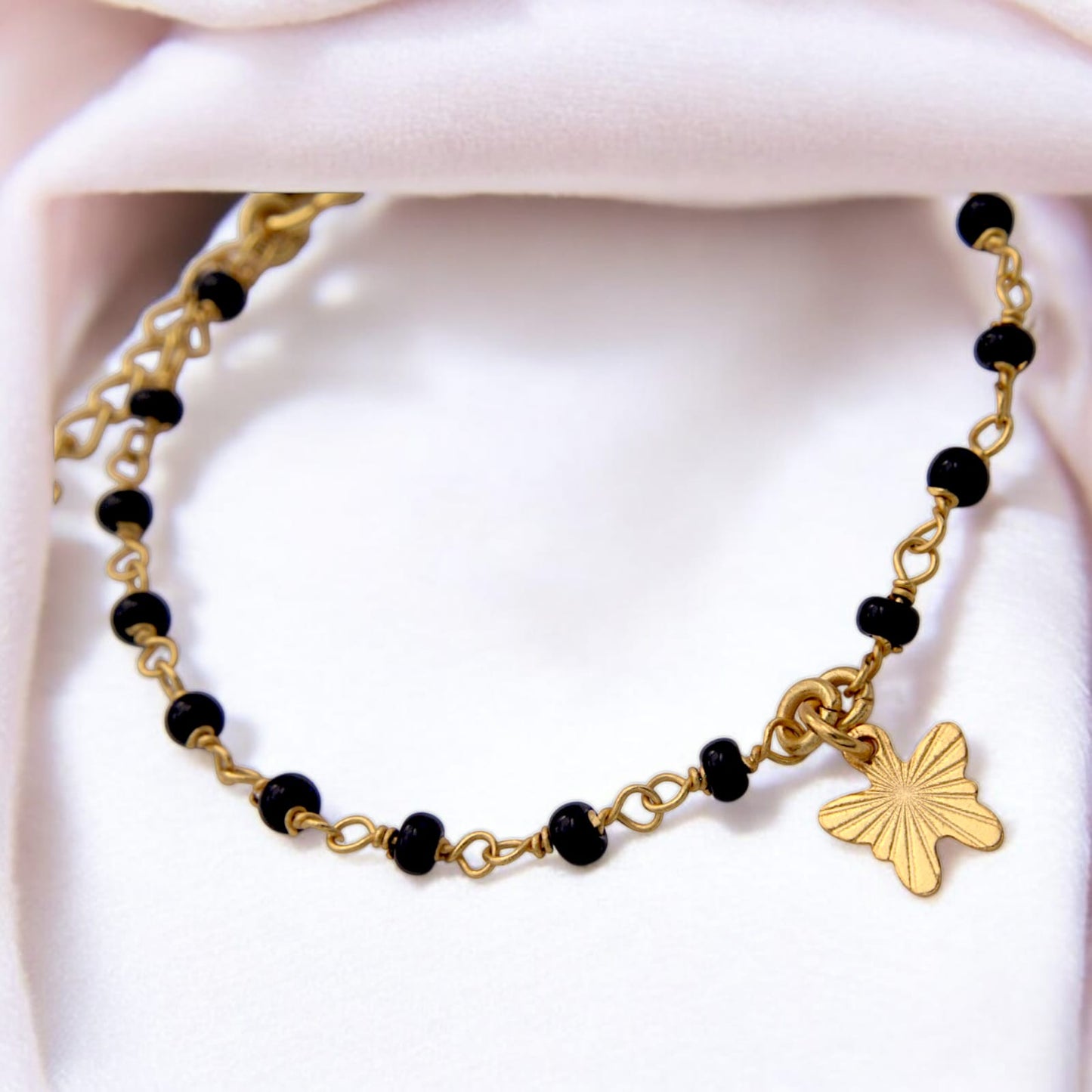 Silver Gold Plated Butterfly Bracelet