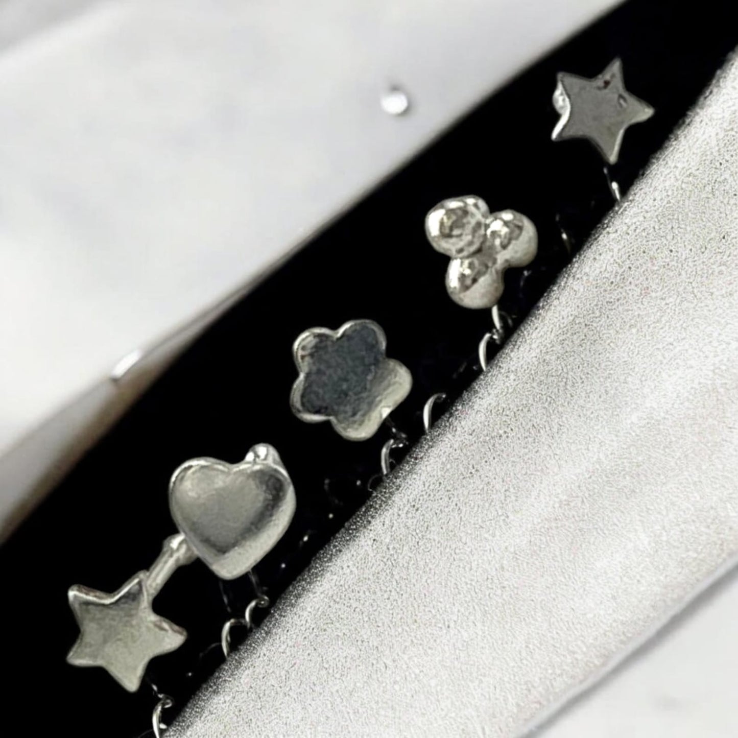 Silver Nose Pin Set of 5