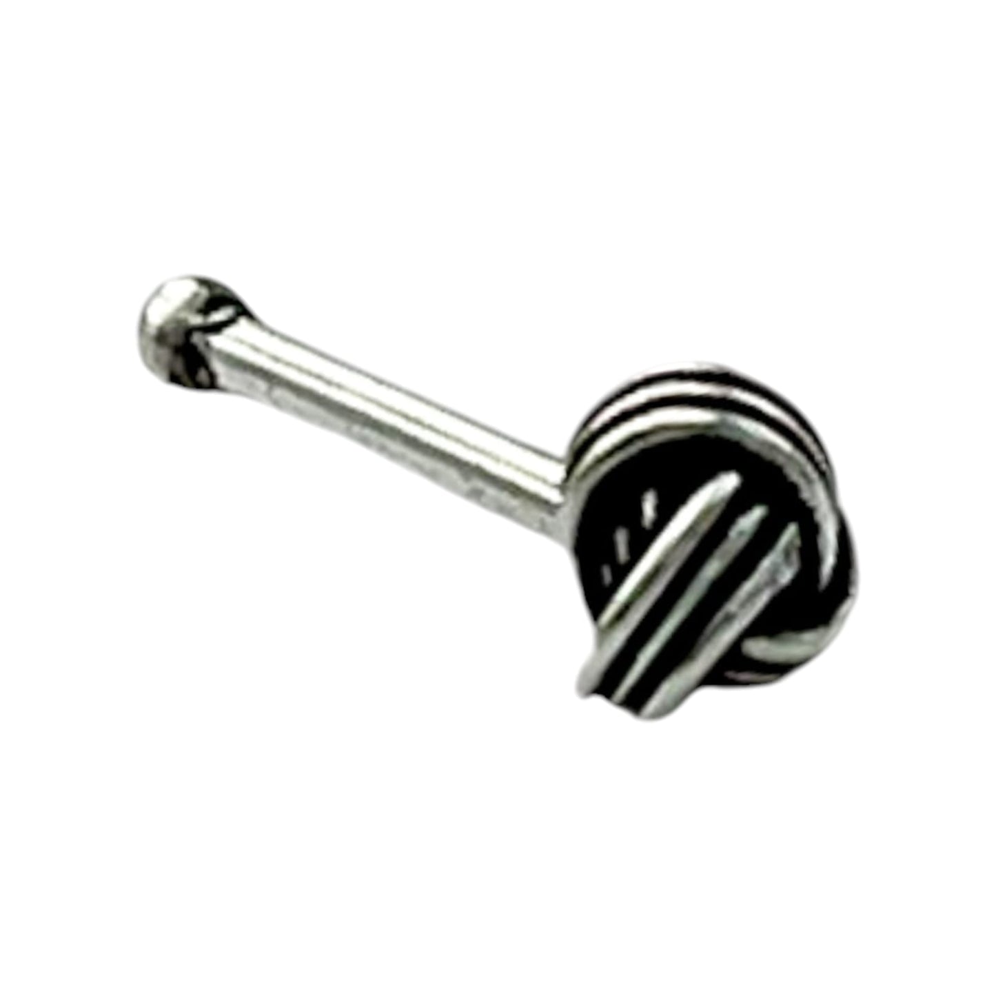 Small Knot Shaped Nose Pin