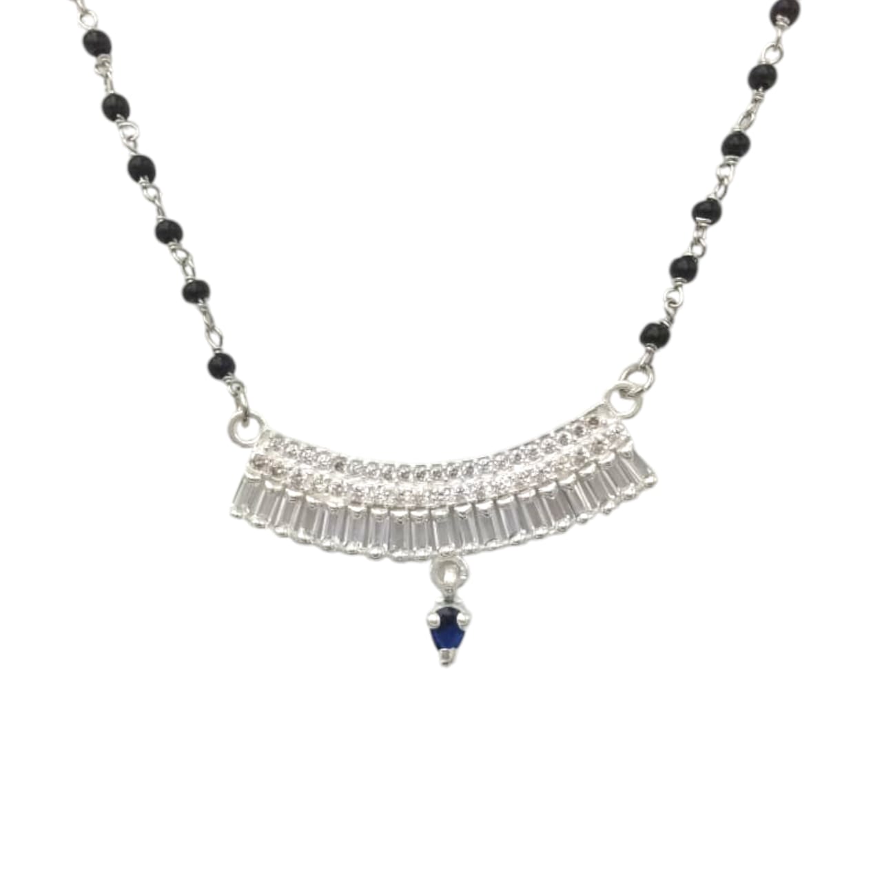 Studded Curved Mangalsutra
