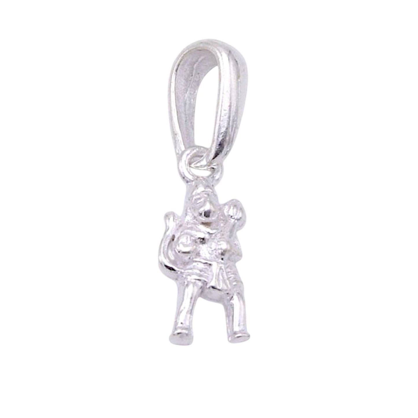 Silver Hanuman Ji Pendant With Red Thread