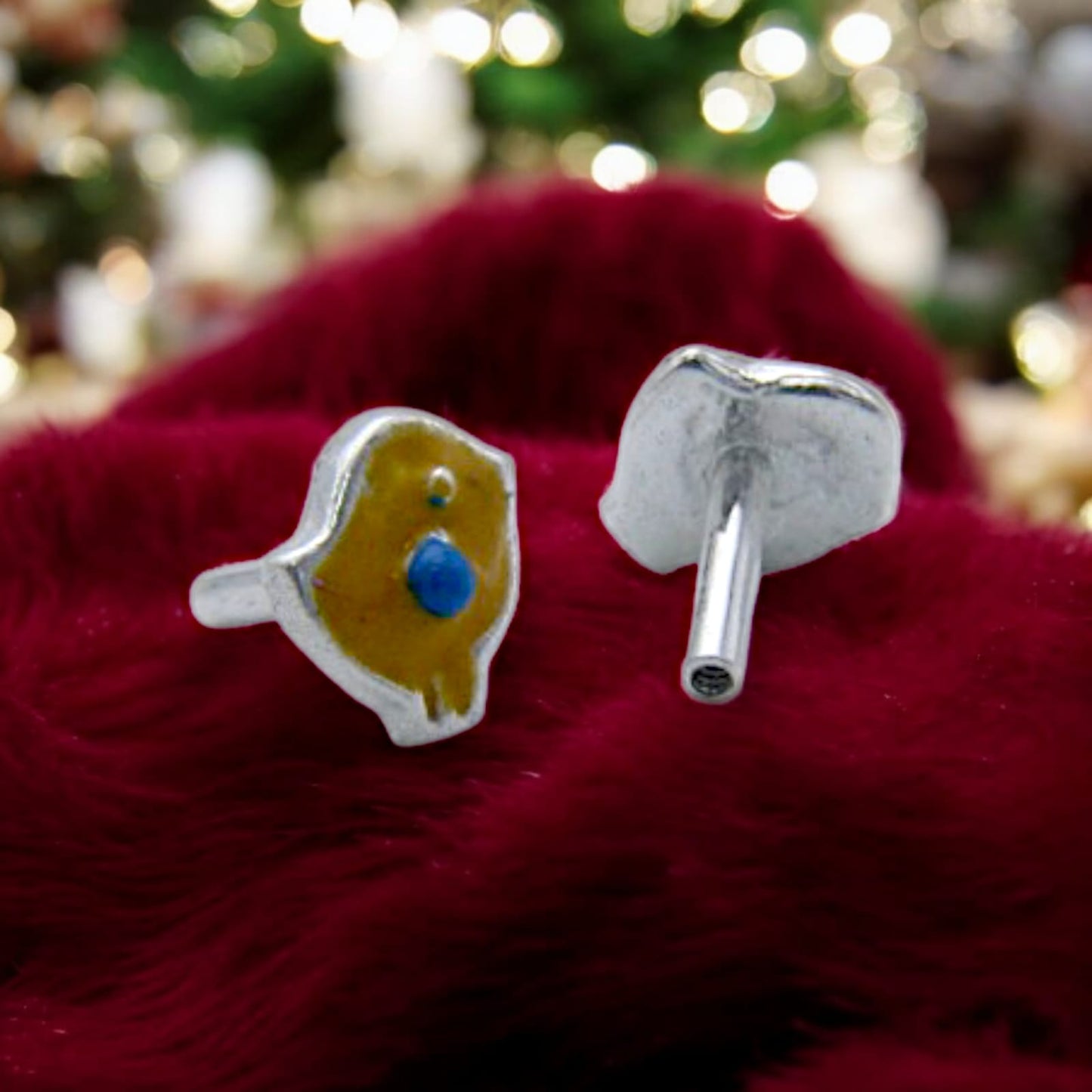 Bird with Blue Wings Earrings For Kids Girls