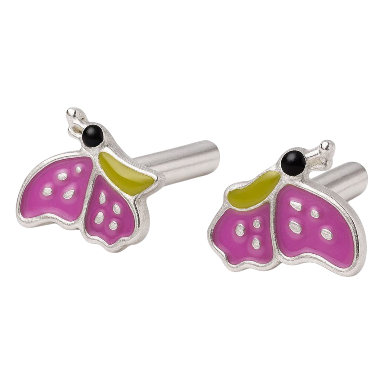 Wings With Green Butterfly Earring For Kids Girls