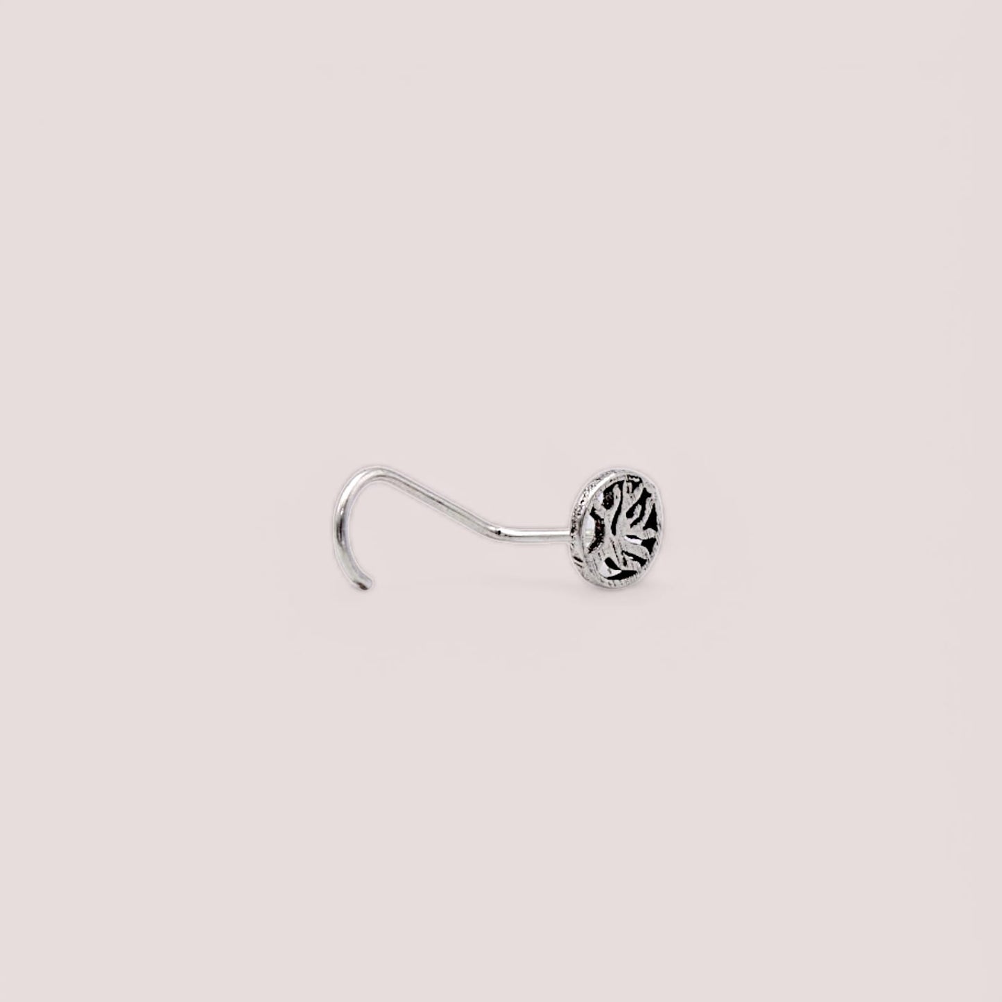 Round Shape With Tree Nose Pin Wire
