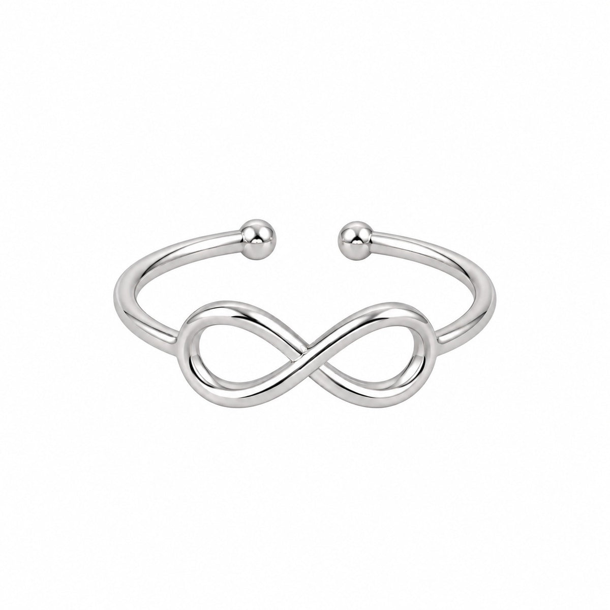 Silver Plated Baby Infinity Design Ring