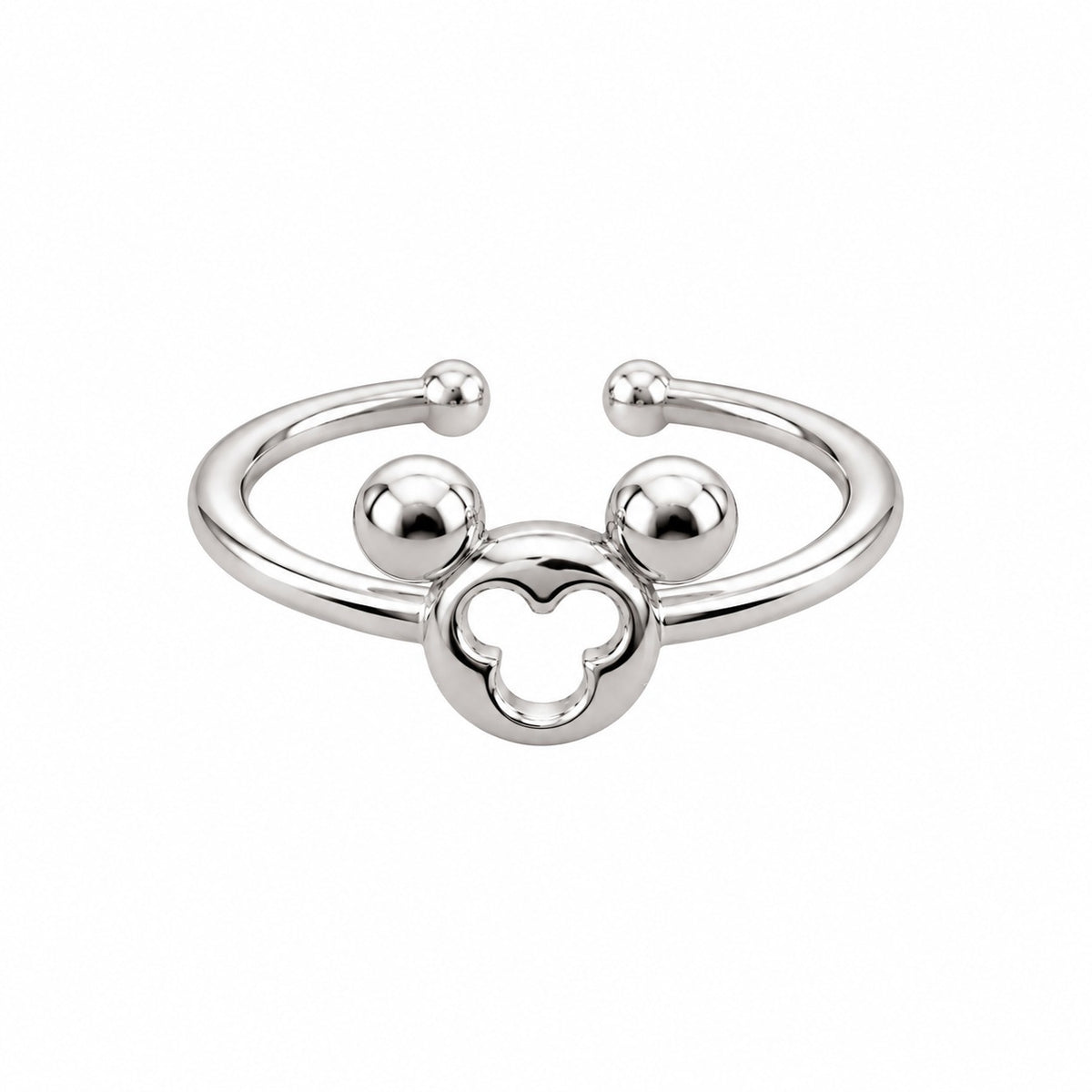 Silver Plated Baby Mouse Design Ring