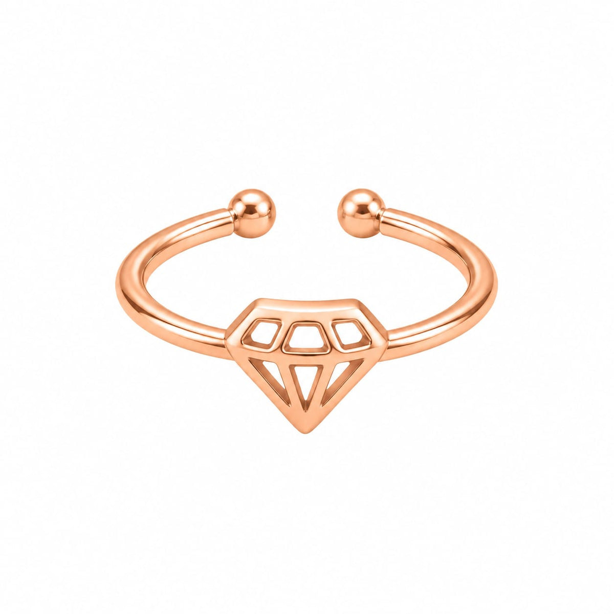 Rose Gold Plated Daimond desgin Ring