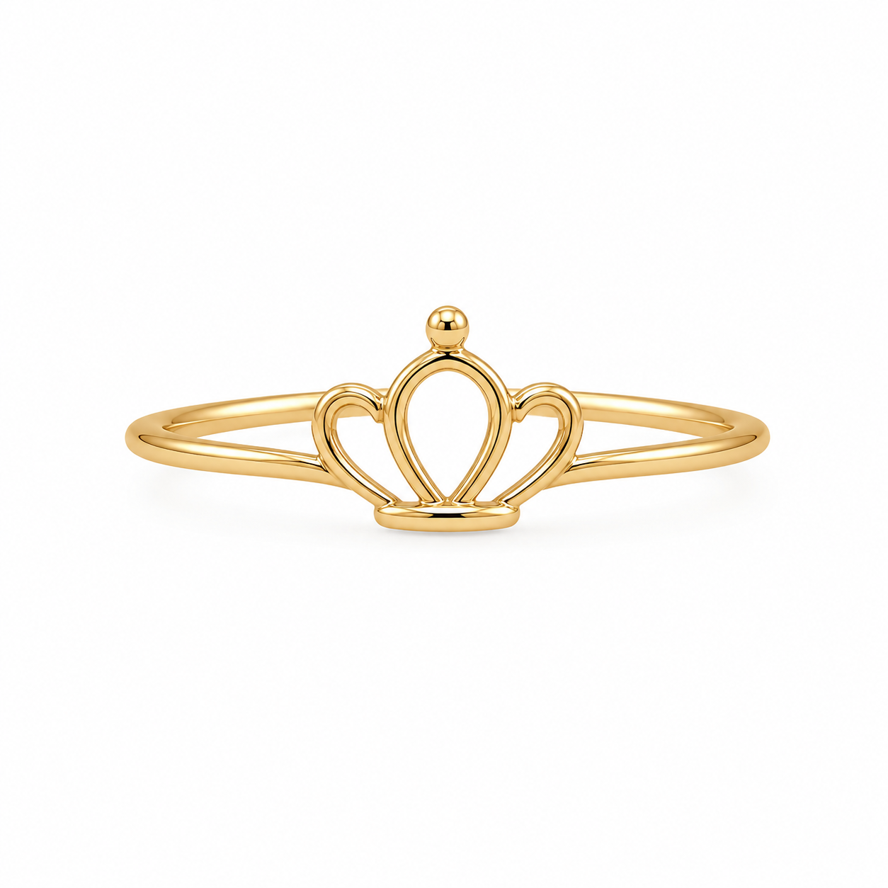 Gold Plated Crown Design Ring