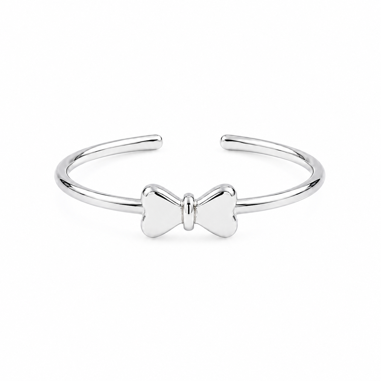 Silver Plated Bow Design Ring