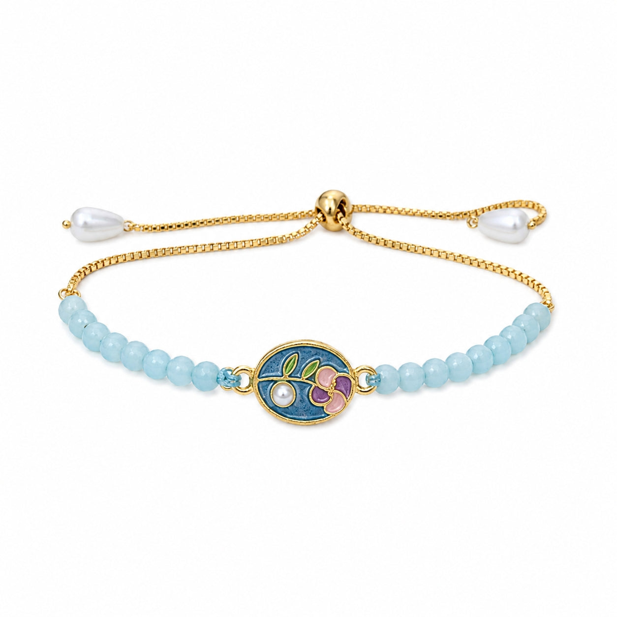 Floral Lumba Rakhi Bracelet for Bhabhi