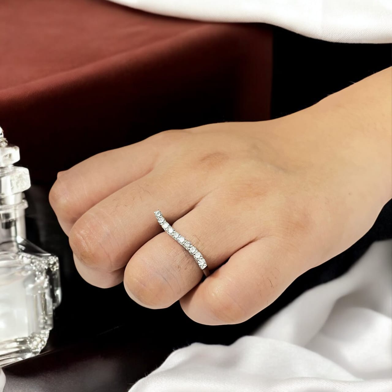 Square Shape New Design Silver Ring
