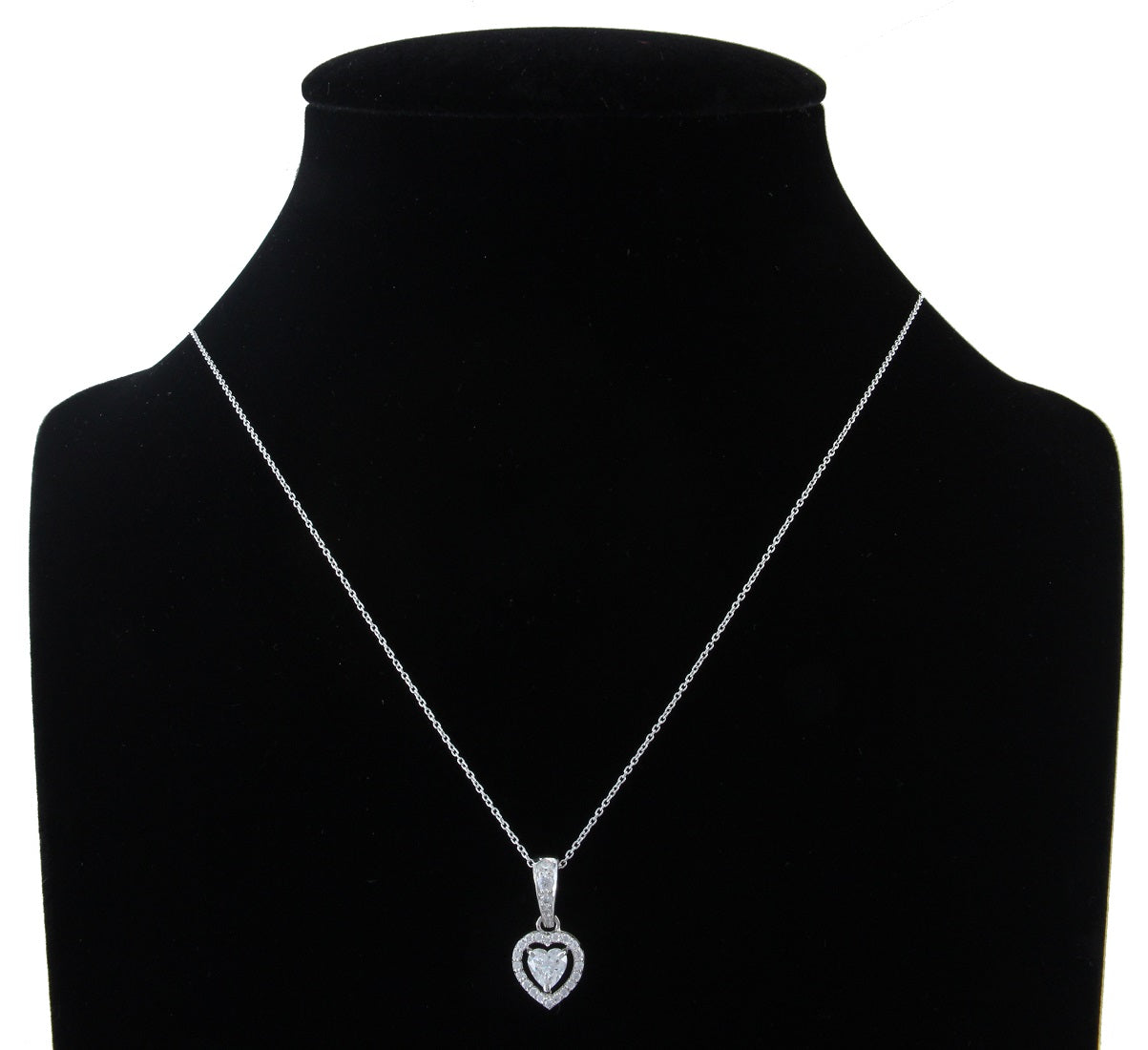 925 Sterling Silver Heart Shape Pendnat With Chain For Girls And Women