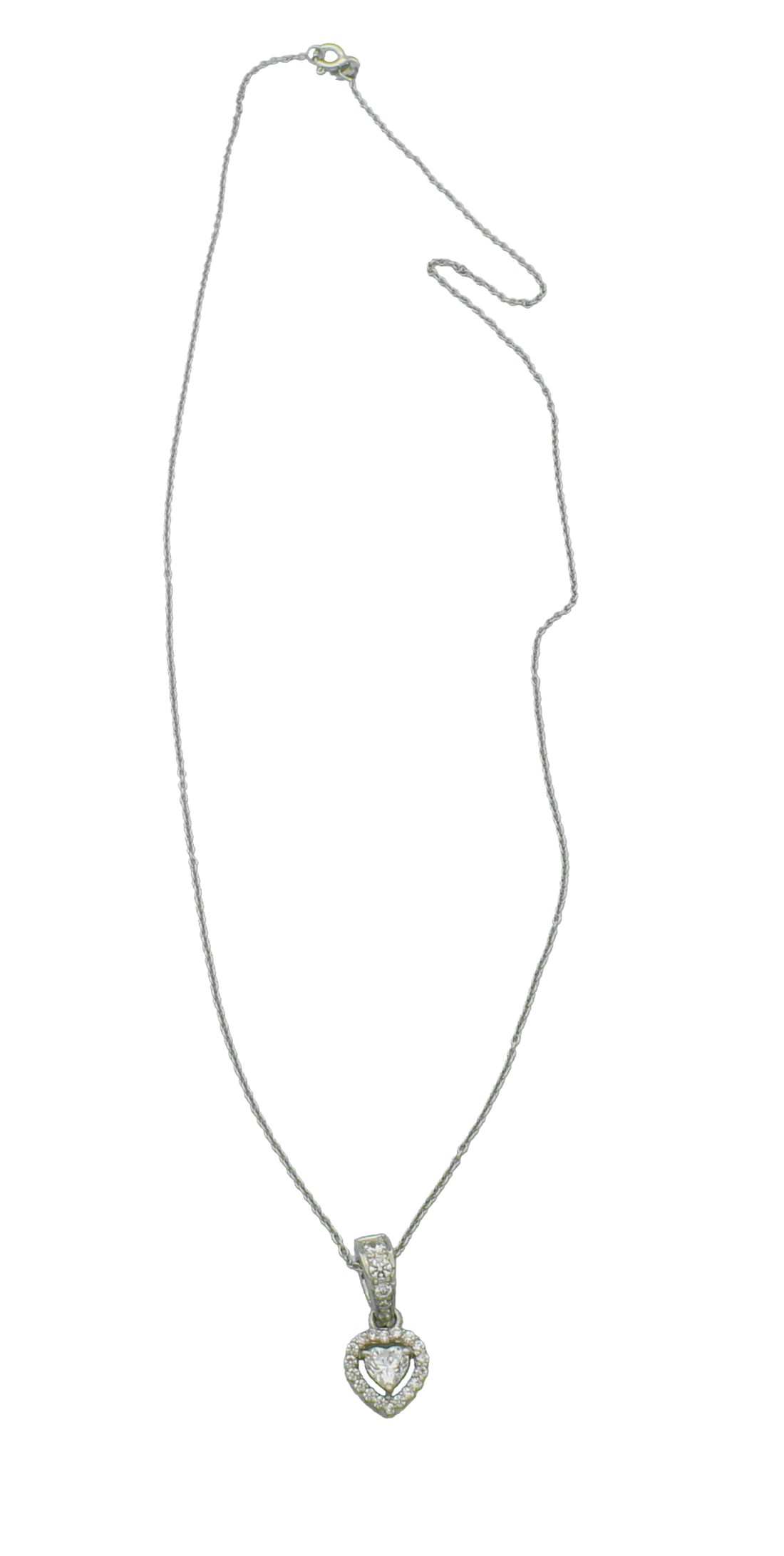 925 Sterling Silver Heart Shape Pendnat With Chain For Girls And Women