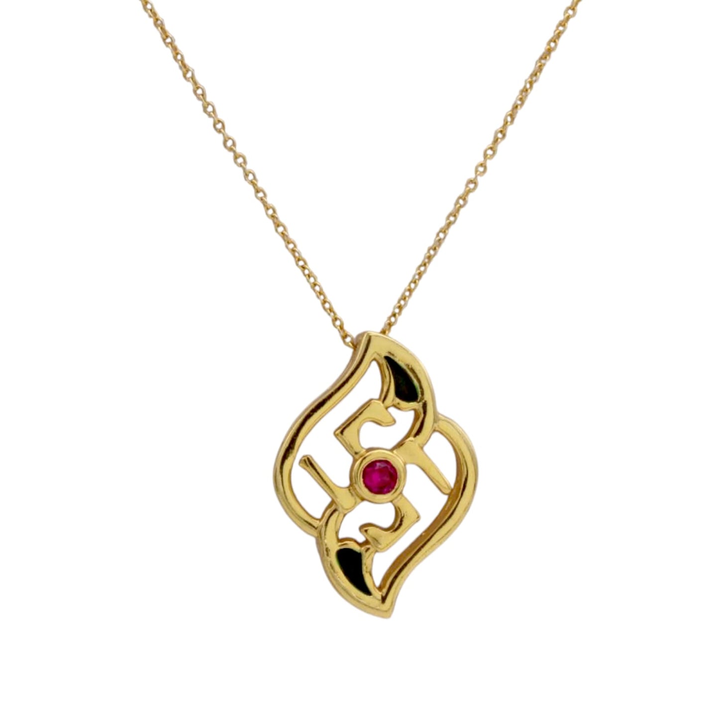 Swastik Flower Design Pendant with Chain