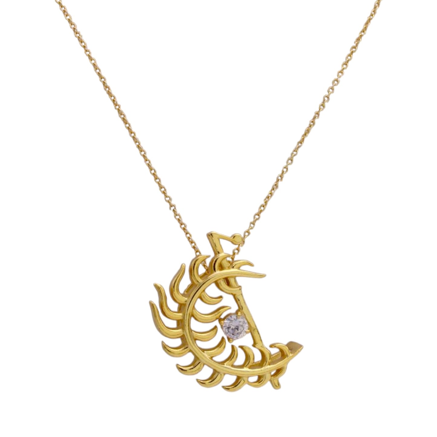 Krishan Pankh Design Pendant with Chain