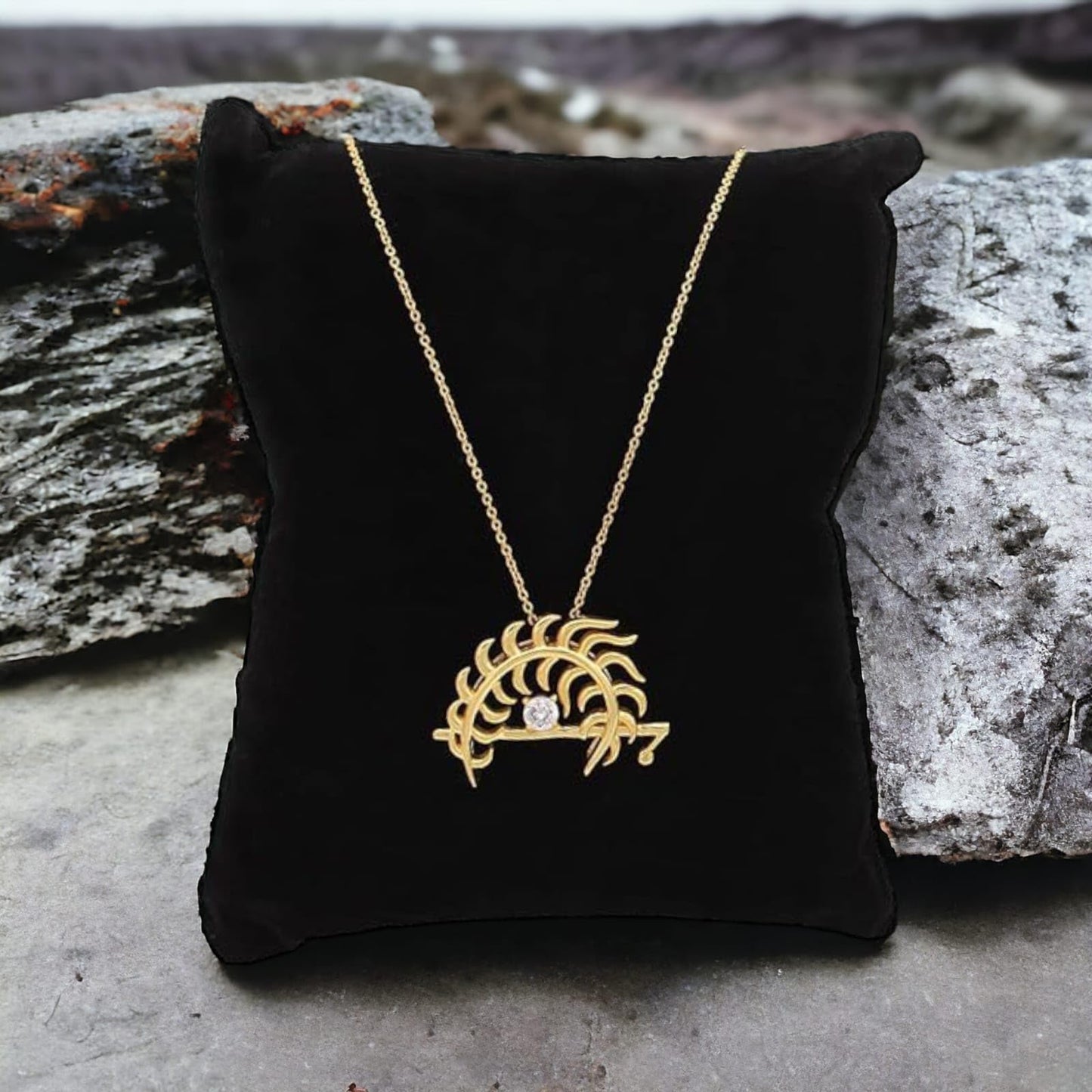 Krishan Pankh Design Pendant with Chain