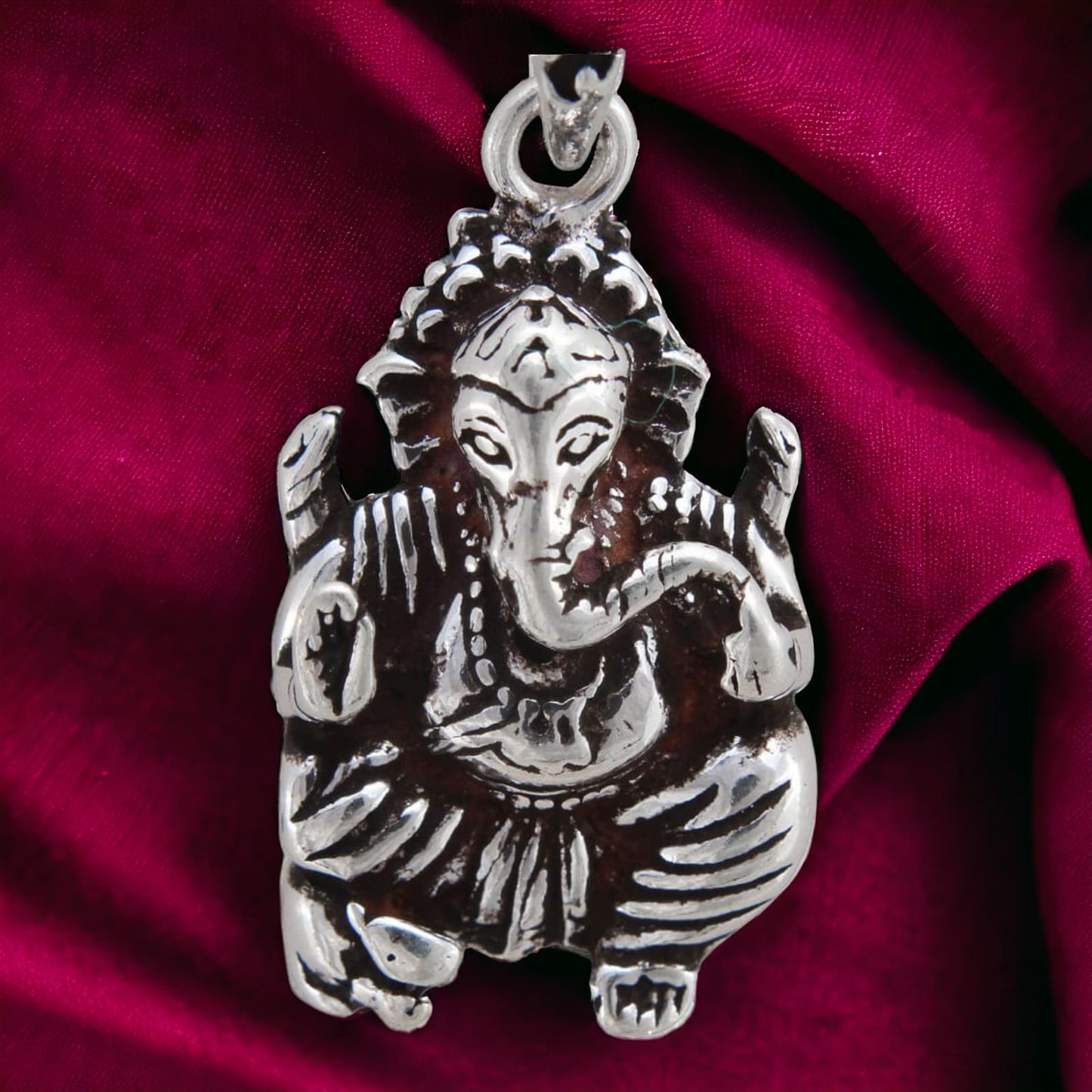 925 Sterling Silver Ganesha Pendant For Girls And Women