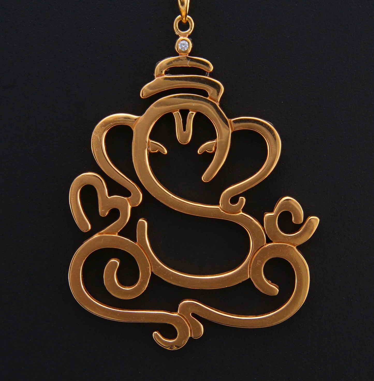 925 Sterling Silver Laser Cut Ganpati Pendant For Girls And Women