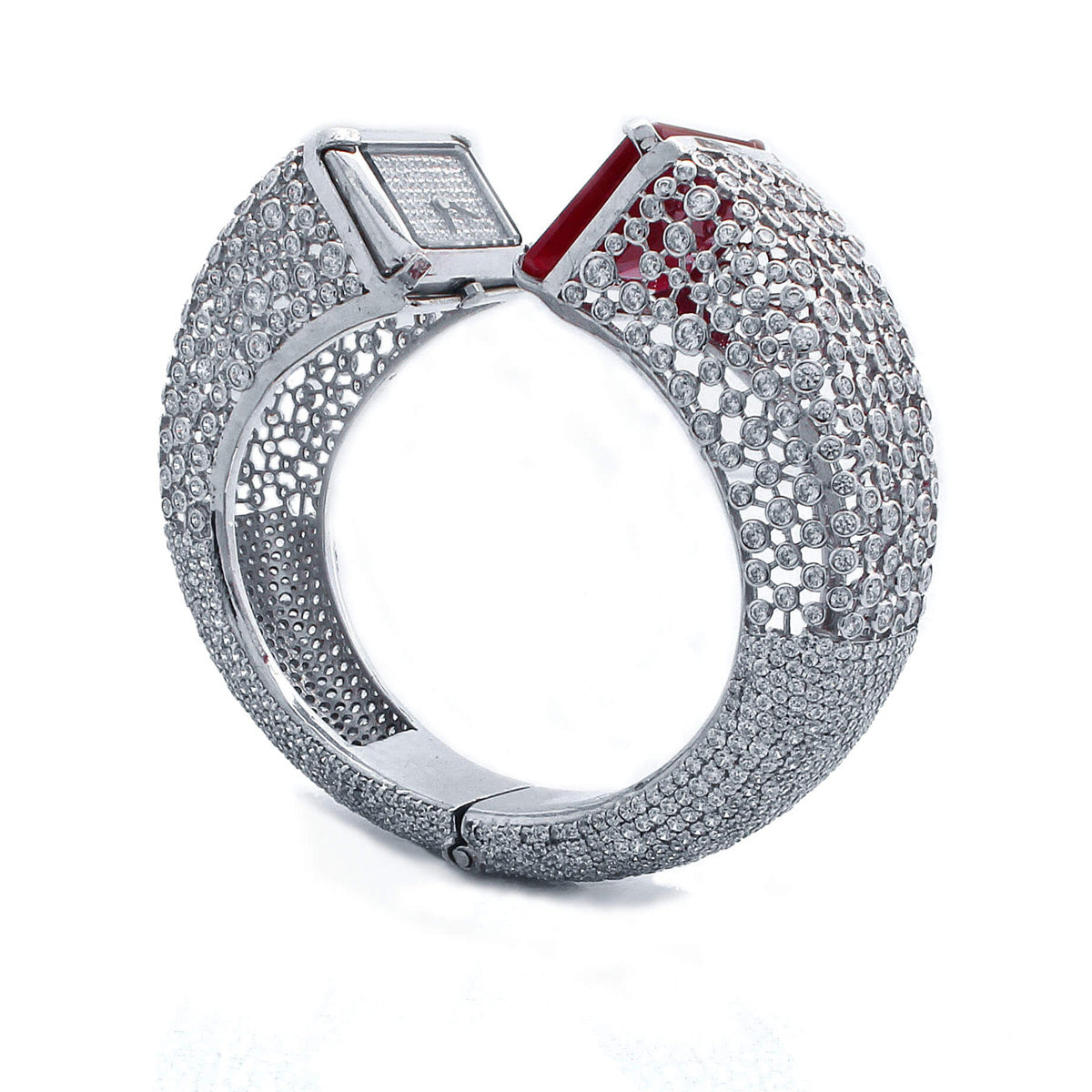 925 Sterling Silver Bangle Watch For Women